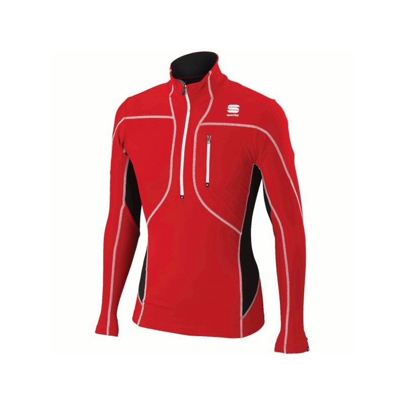 Vinter skjorte Sportful Cardio Evo Tech Top rød-svart Vinter skjorte Sportful Cardio Evo Tech Top rød-svart